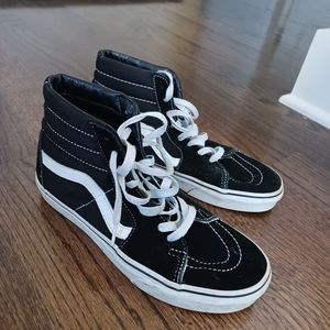Black high top Vans